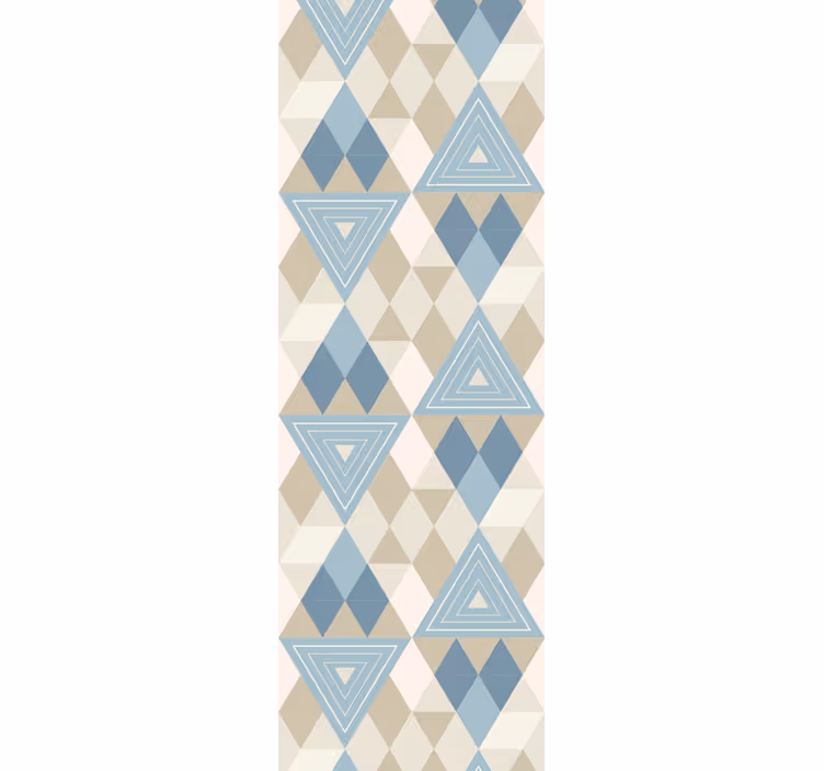 Triangles and Diamonds geometric wallpaper - TenStickers