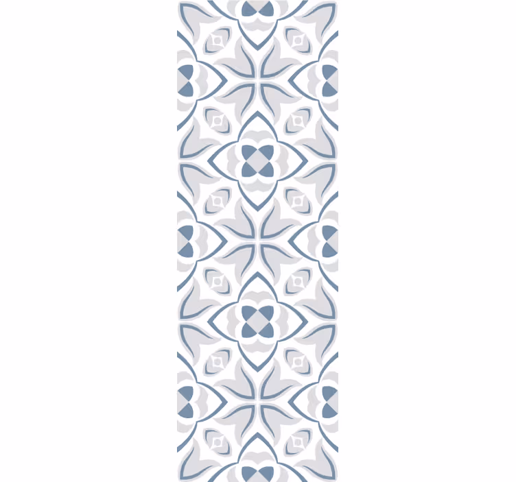 Elegant Floral Shapes tile effect wallpaper - TenStickers