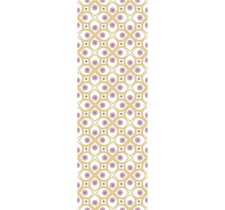 Retro eye pattern geometric wallpaper - TenStickers