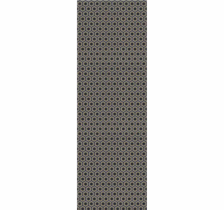 Hexagonal texture 3D wallpaper - TenStickers