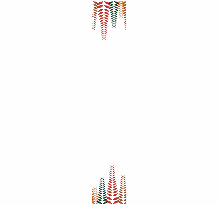 Elegant Fern Shapes flowers wallpaper - TenStickers