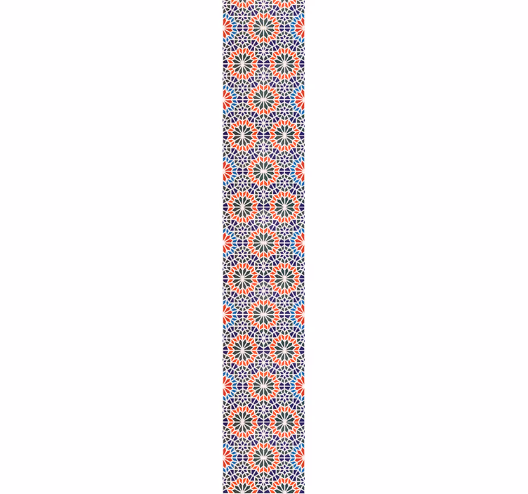 Floral wallpaper with geometric floral patterns - TenStickers