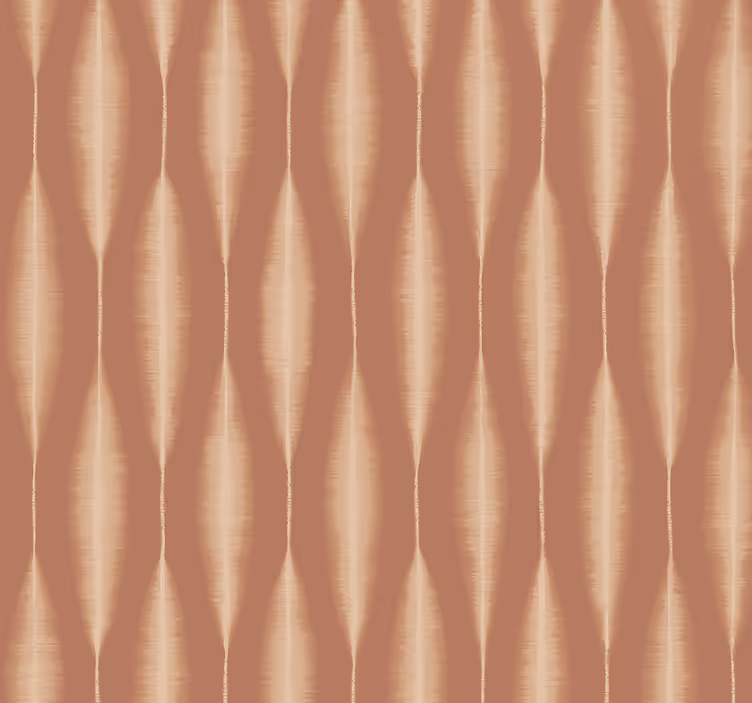 "Ikat Kasuri" Mocha Mousse geometric wallpaper - TenStickers