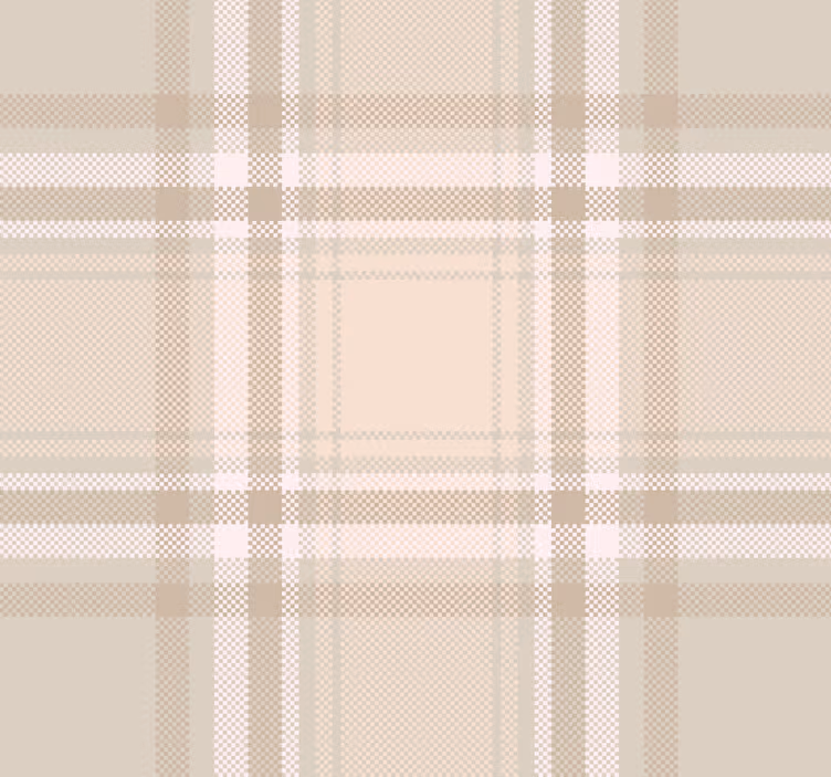 "Burberry" pattern living area wallpaper - TenStickers