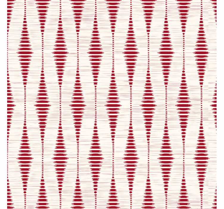 Red rabaul ikat geometric wallpaper - TenStickers