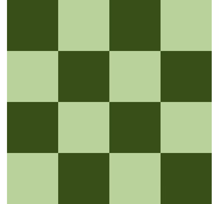 Dark and light green motif tile effect wallpaper - TenStickers