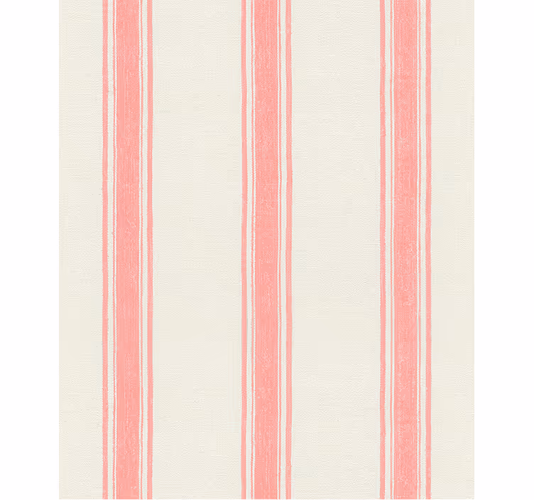 Geometric wallpaper vertical lines pastel pink - TenStickers