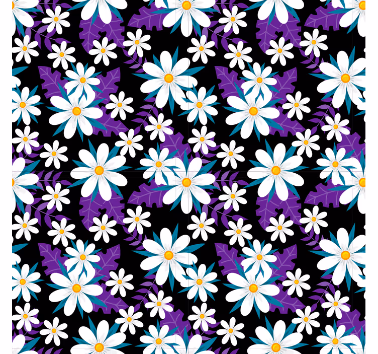 Nature wallpaper colorful floral arrangement - TenStickers