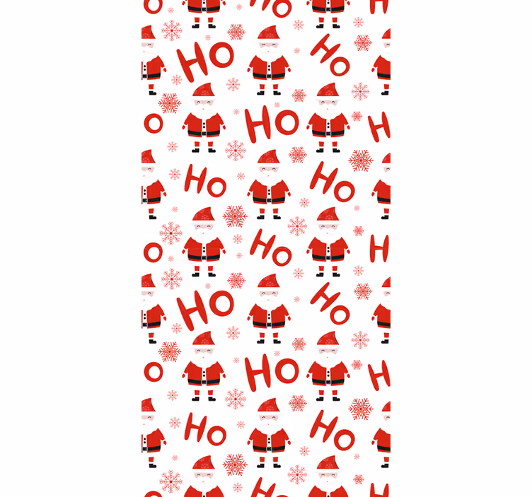 Holiday christmas wallpaper santa claus ho ho ho - TenStickers