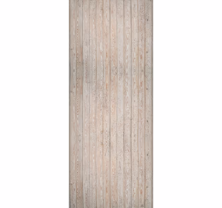 Ornamental wallpaper light brown horizontal planks - TenStickers