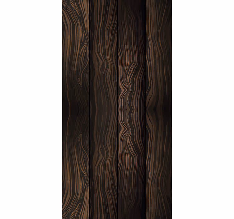 Wood effect wallpaper dark sheet design - TenStickers