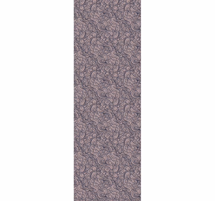 Living area wallpaper abstract paisley design - TenStickers