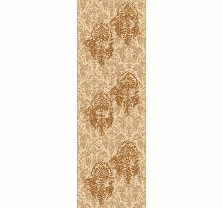 Ornamental wallpaper in a warm faded pattern - TenStickers