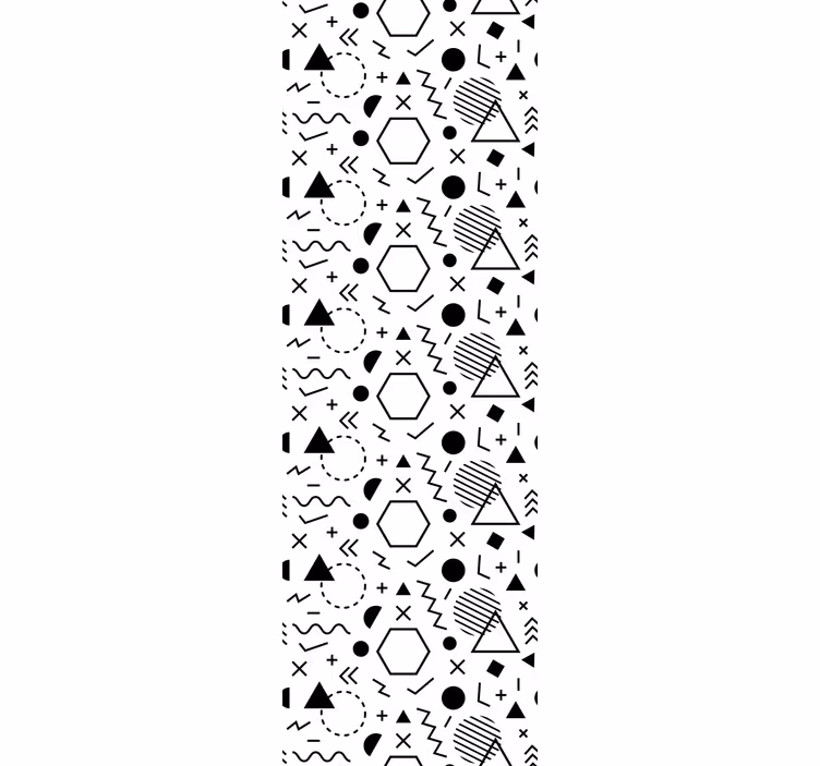 Ornamental wallpaper with striking abstract shapes - TenStickers
