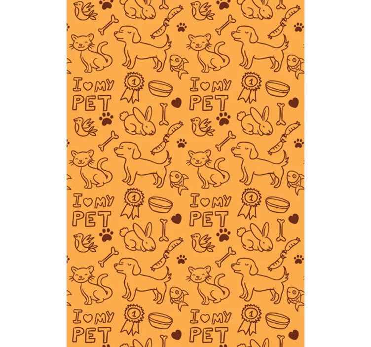 Animals wallpaper my pets - TenStickers