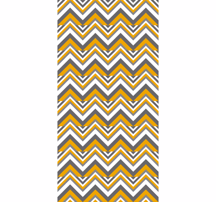 Chevron style wallpaper in bedroom - TenStickers
