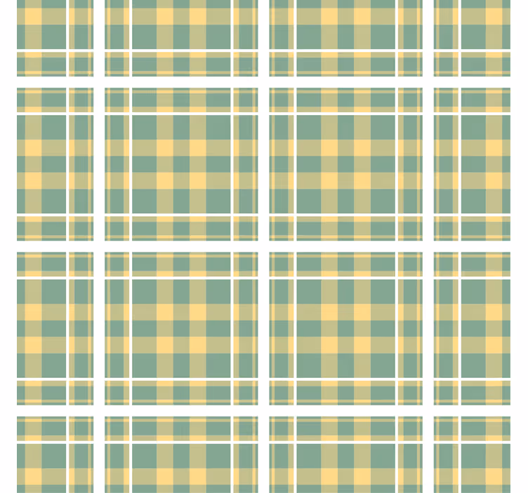Wall paper in bedroom checkered print design - TenStickers