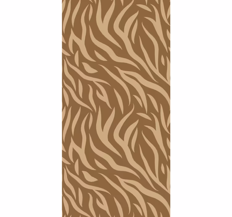 Textured wallpaper in brown and beige tiger skin pattern - TenStickers