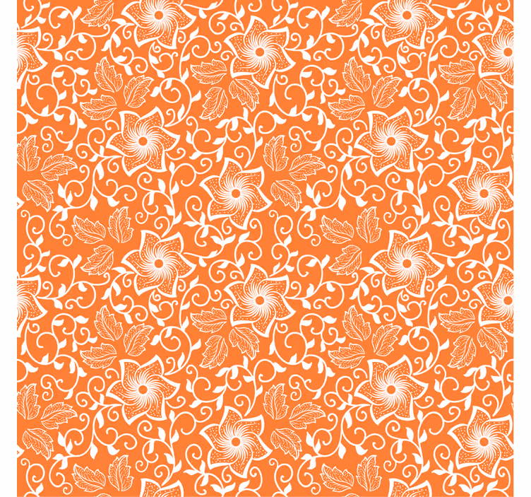 Wall paper in bedroom floral motif design - TenStickers