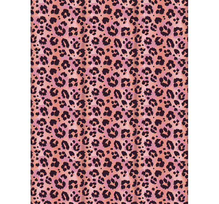 Pink leopard animals wallpaper - TenStickers