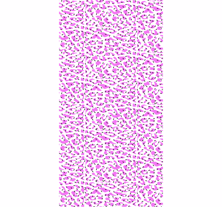 Animals wallpaper fuchsia leopard design - TenStickers