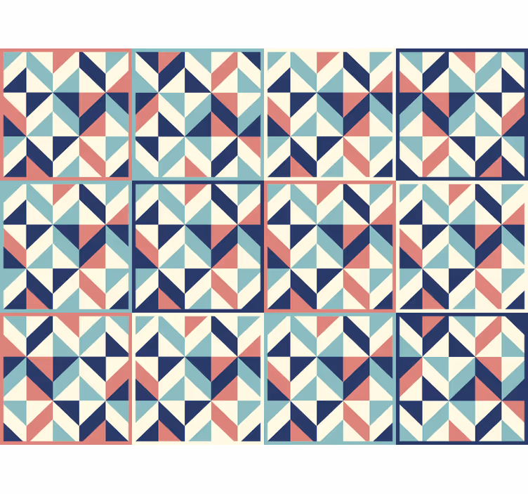 Wallpaper office with geometric pattern design - TenStickers