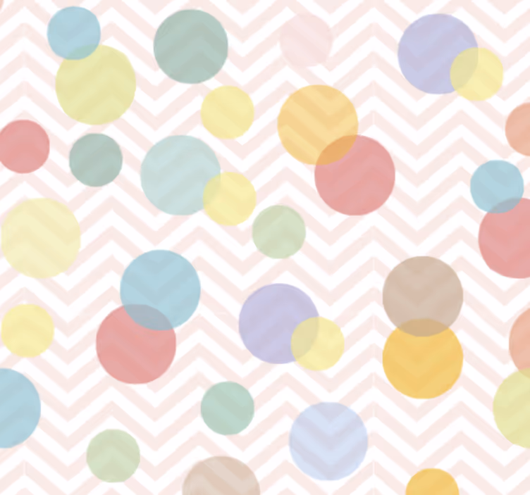 Wallpaper office colorful polka dot chevron - TenStickers