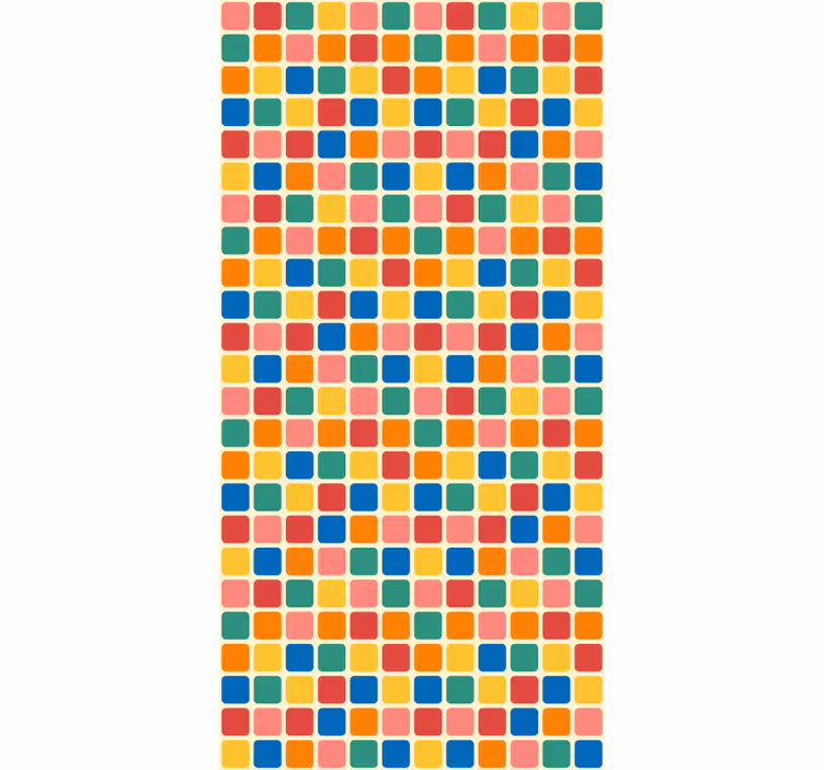 Wallpaper office multicolor squares - TenStickers