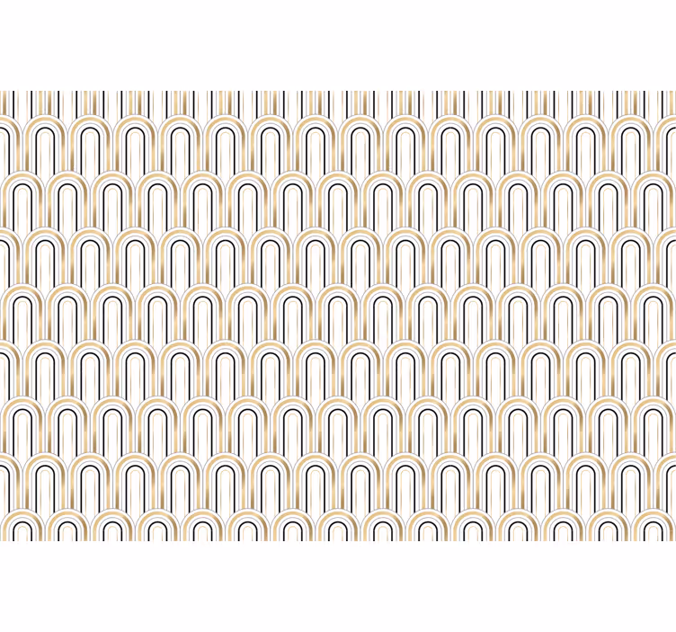 Wallpaper office arch pattern design - TenStickers