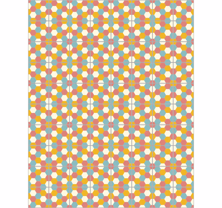 Wallpaper office geometric pattern design - TenStickers