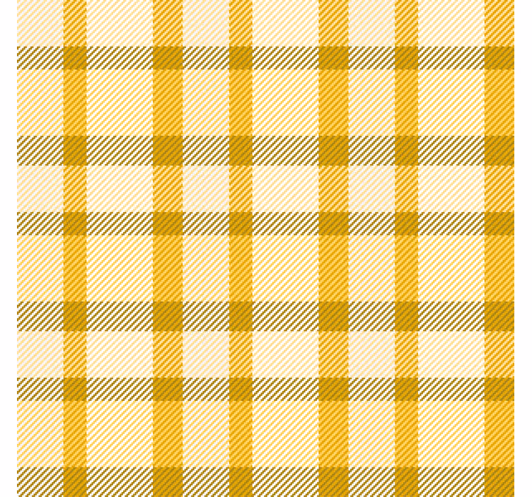 Hallway wallpaper in yellow and white squares - TenStickers