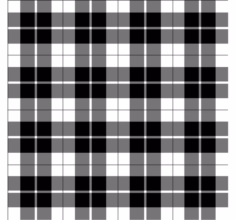 Hallway wallpaper in dark and light gray squares - TenStickers
