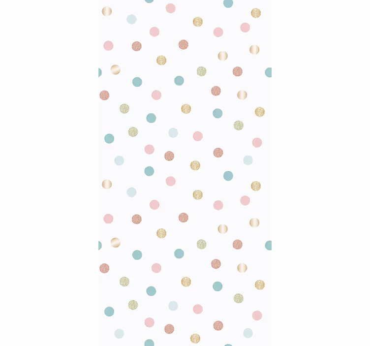 Entrance wallpaper glitter confetti polka dot design - TenStickers