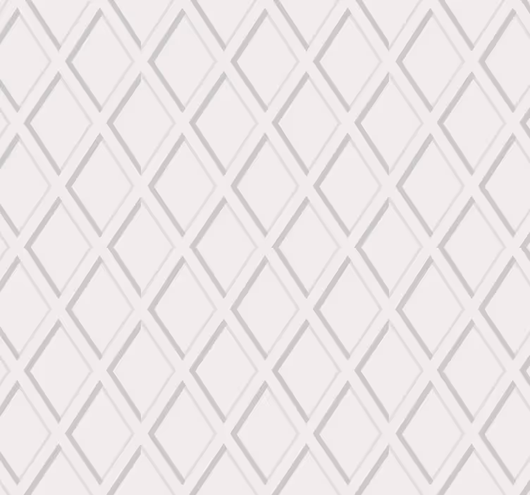 Hallway wallpaper 3d rhombus hamptons design - TenStickers