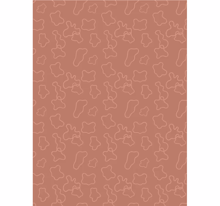 Wallpaper for dining area terracotta irregular circles - TenStickers