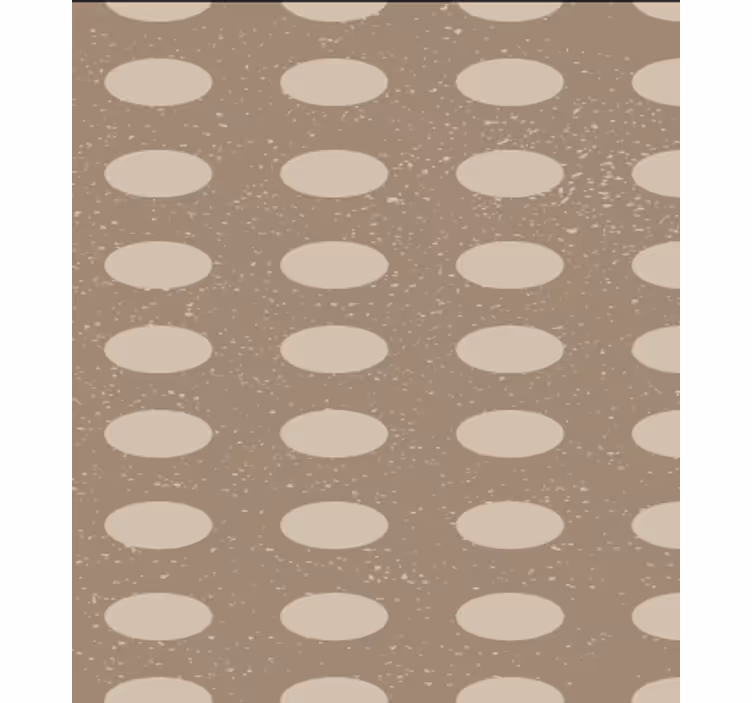 Wallpaper for dining area in geometric brown circles - TenStickers