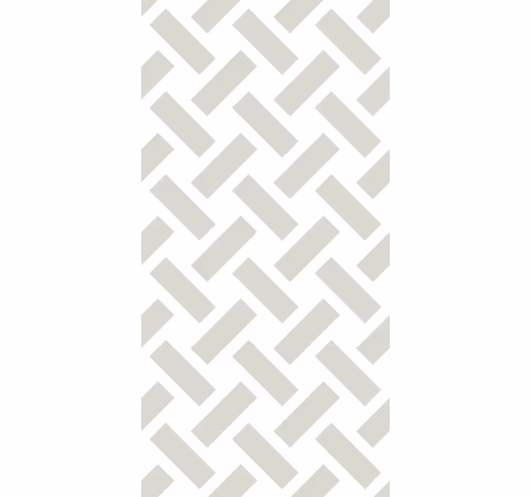 Wallpaper for dining area geometric white squares - TenStickers