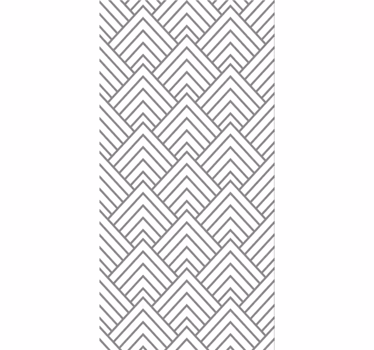 Geometric labyrinth wallpaper for dining area - TenStickers