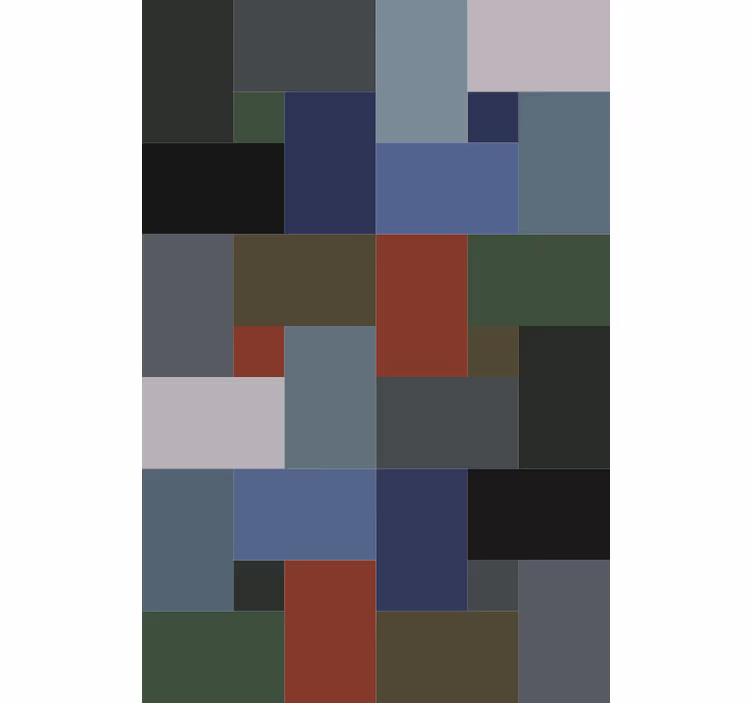 Geometric wallpaper in geometric blocks design - TenStickers