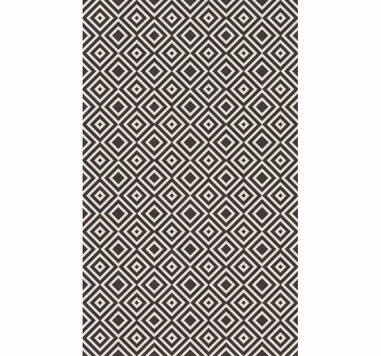 Geometric wallpaper with diamond pattern motif - TenStickers
