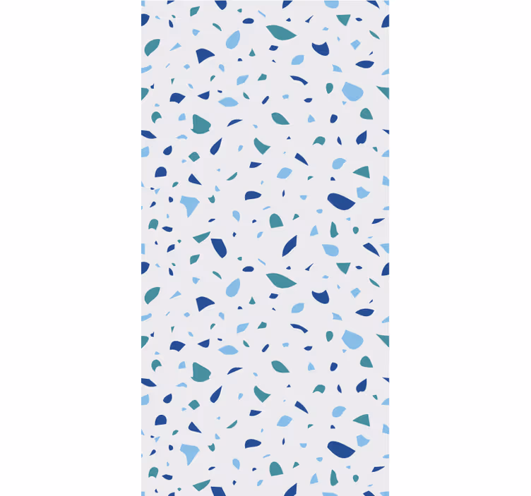 Textured wallpaper in blue terrazzo tones - TenStickers