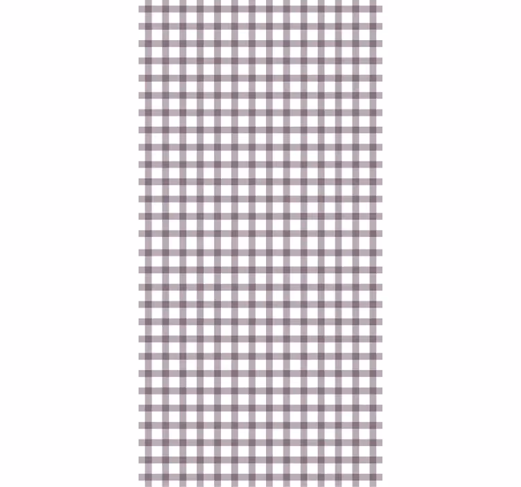 Textured wallpaper lilac gingham design - TenStickers
