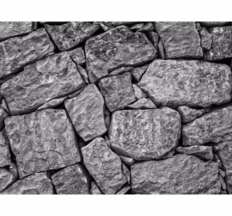 Stone  wallpaper with irregular stone texture - TenStickers