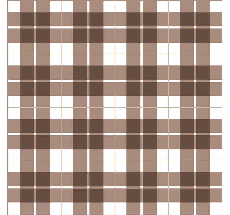 Tile effect wallpaper in earthy tones check - TenStickers