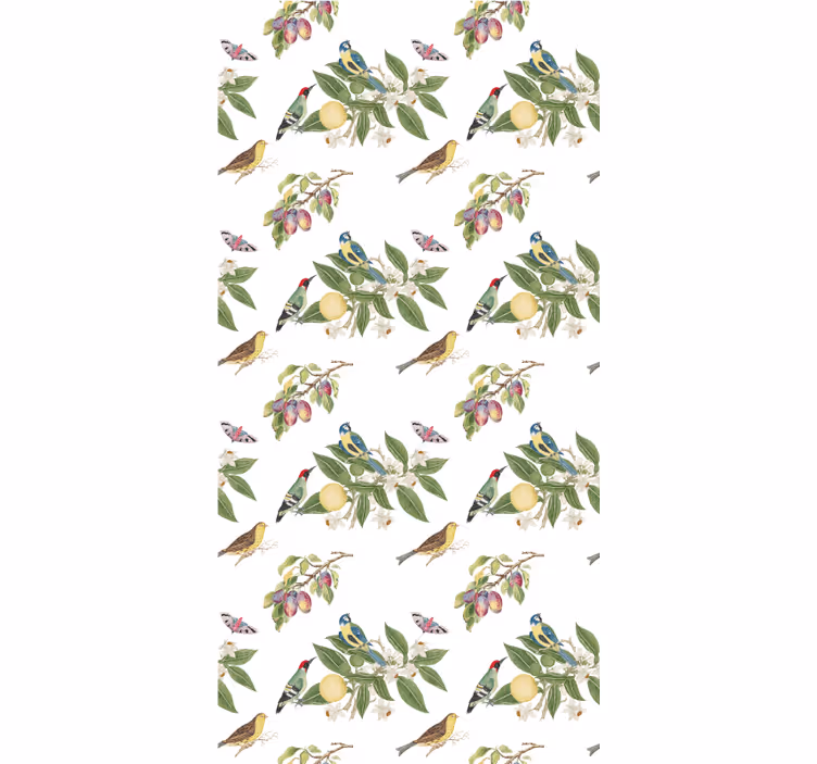 Children's wallpaper fruit bandits in nature - TenStickers