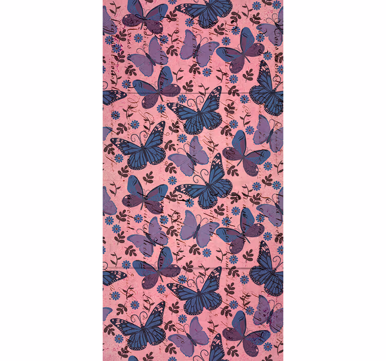 Children's wallpaper in purple tones with quotes - TenStickers