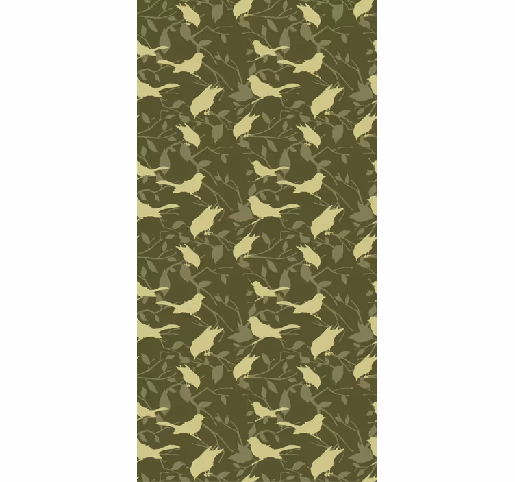 Children's wallpaper in green victorian style - TenStickers