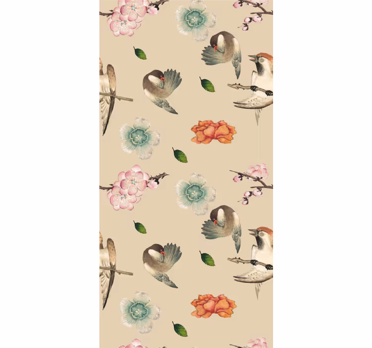 Children's wallpaper beautiful bird duck-egg - TenStickers