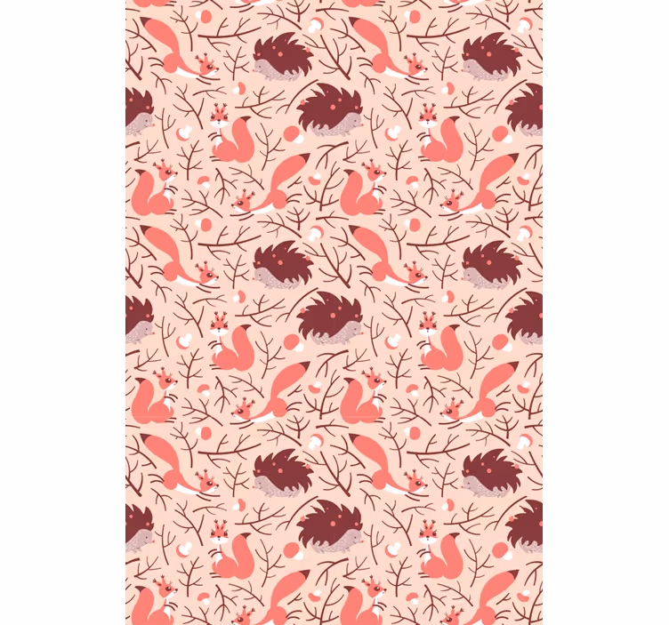 Children's wallpaper fauna pattern design - TenStickers
