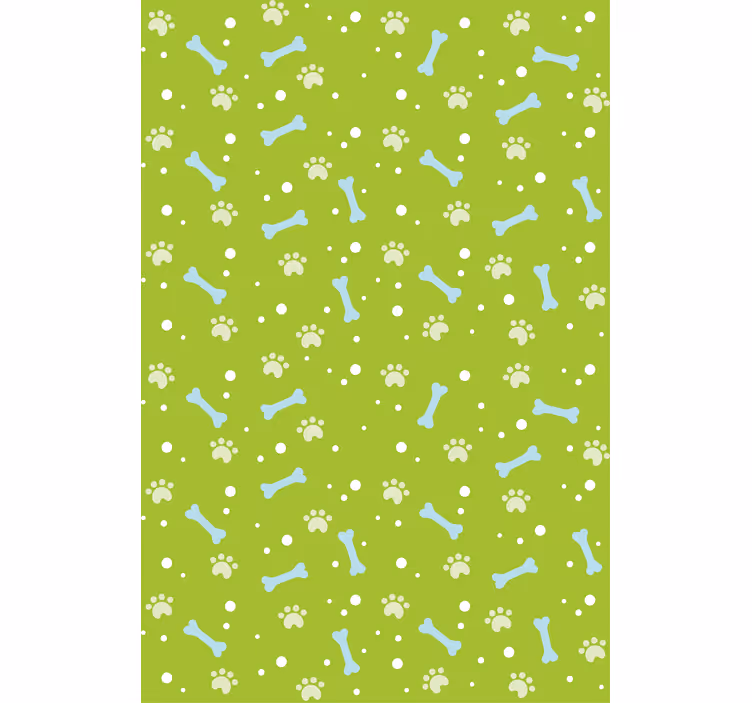 Children's wallpaper paw print design - TenStickers